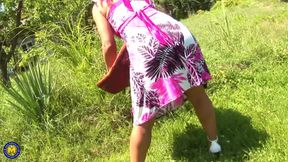 Horny Mature Redhead Gets Creampie From Her Neighbor