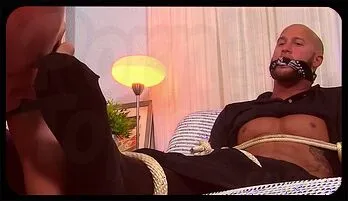 Intense Foot Worship Session with Gagged Stud top videos today