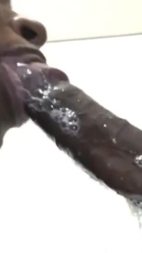 Taking His Big Black Cock Deep Im My Mouth Swallowing His Cum