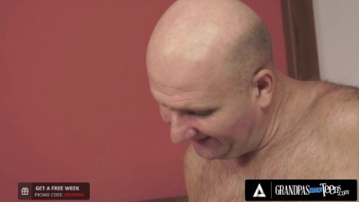 Old Perv Grandpa Ravages Teen's Fresh Pussy with Intense Pleasure