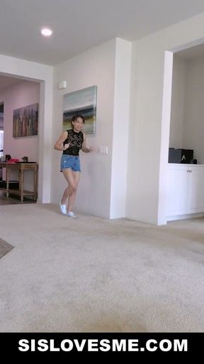 Somehow My Stepsister Liv Wild Landed On My Dick And It Slipped Into Her Pussy - SisLovesMe   Clip 2