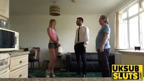 UKSubSluts com - Long legged Jentina's wet pussy destroyed by big cock and delight