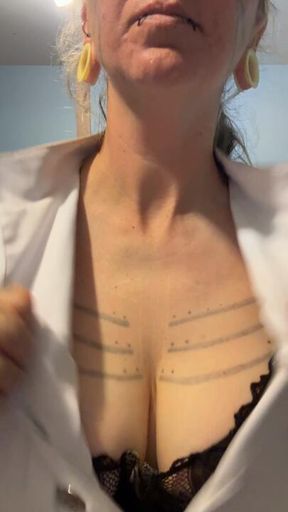 Prostate exam with nurse Selene