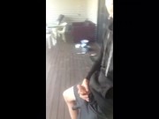 Aussie Hunk Jerks & Sprays Thick Cum Outside On Snapchat