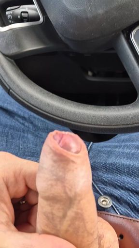 Handjob in public in a beach parking lot