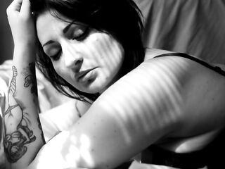 Nude Model shooting, posing for photographer