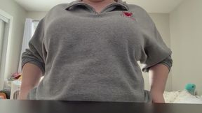 Sugargirlx2 Shows Off Her Red Push Up Bra