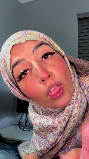 Hijabi Aaliyah Shows off Her Lingerie and Gets a Massive Facial