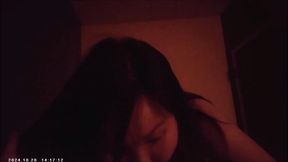 Asian MILF gives happy ending to POV guy in massage parlor