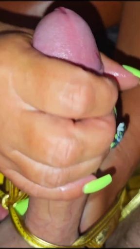 Stepmom in a Gold Swimsuit Was Fucked   Clip 1