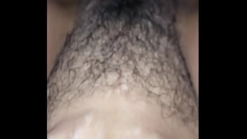 Filling Her Hairy Little Cunt With Cum