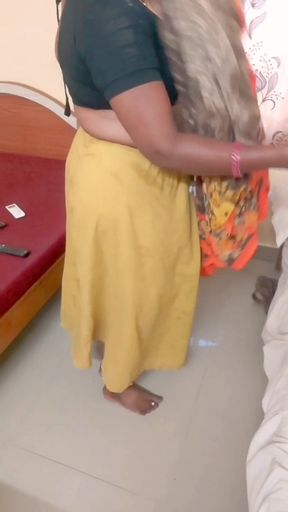 Desi Tamil BBW Wife Maya Post Sex Nude Bathroom Wash & Slow Saree Dressing Tease While Cuck Films