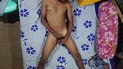 alone naked mature man make self injoy..