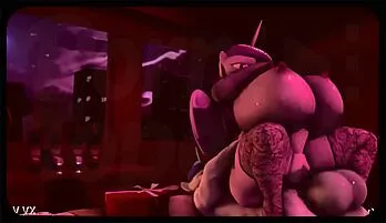 3D Cowgirl Showdown: Gigantic Boobs in High-Octane HD Porn Classic video