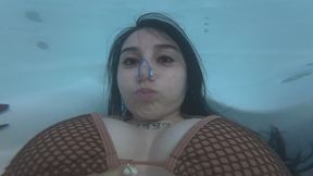 HARD MASTURBATION AND CUM UNDERWATER