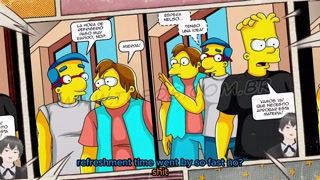 [ENG SUB] The Simpsons: Marge becomes Milhouse and Nelson's personal whore