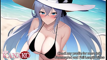 [ASMR Audio &amp_ Video] I get so WET and HORNY on are Beach Date!!!! My outfit gets so slippery it CUMS right OFF!!!! VTUBER Roleplay!!