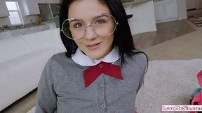 Stepsis craves deepthroat and masturbation after getting fingered