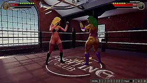 Lady Marvel Battles Naked Jennifer Walters in Steamy 3D Showdown