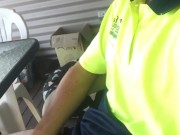 Aussie Tradie Soft Piss On Smoke Break