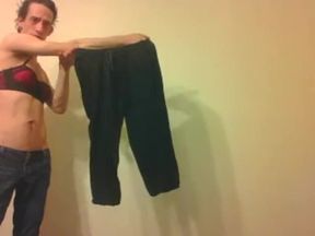Transgirl Trying Clothes I No Longer Own (no Audio/no Sound)