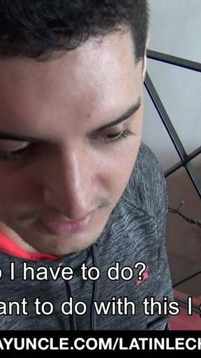 Latin Boy Accepts Money To Ride Stranger's Big Dick   Clip 1