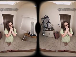 VR bangers VR bathroom experience with a pornstar Leanna Virtual reality porn in baths