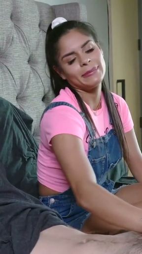 Lascivious Step-mother Becky Bandini Is Shocked When She Sees Her Stepson's 10 Inch Cock - MYLF   Clip 1