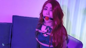 The binding and gagging of the female demon-tamer (Chinese Model)