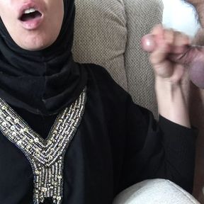 horny pakistani boy came over for a real arab handjob