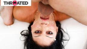 MILF Queenie Sateen gets deepthroated deep and messy