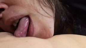 Oriental MILF gives the best blowjob and snatches her rump fucked