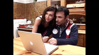 Nasty slut takes a deep anal pounding after hot blowjob