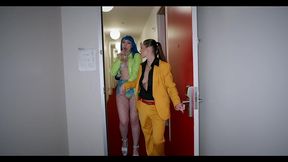 jewelz blu slutted out by daddy sybil with huge strap on