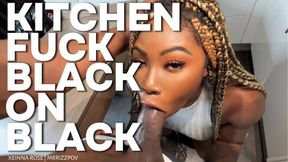 Black on Black Kitchen Fuck