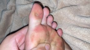 I walked barefoot in the street so you could suck on my dirty feet.