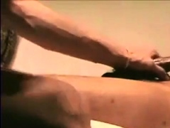 playing with his cock and hands while he