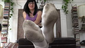 Extra Dirty White Champion Crew Socks (Big socked feet tease and JOI) - HD Version