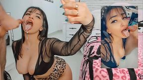 Cheating girlfriend wife cuckolding her husband with her neighbor while humiliating the cuckold on the phone, selfie sex, the hottest cheating you ever watched!!!!