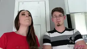 Looks like we have to share a bed step sister should we pound too?