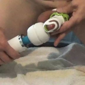 Old Clip from 2017: Chastity Cage Cum