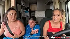 Horny minivan driver Jennifer Mendez saves lost hikers and gets rewarded