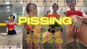 Pissing at the end of training