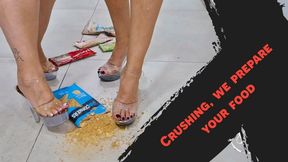 Every crisp echo prepares the servant´s hunger in a food crushing 720p