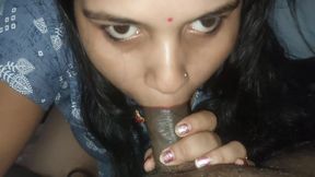 Indian wife Big Cock Blowjob