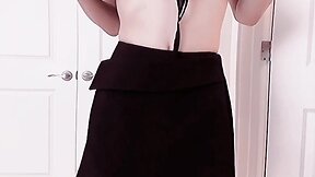 Cd eva try-on haul: skirt and black high heels