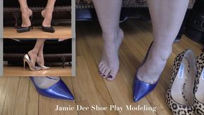 JAMIE & DEE SHOE PLAY MODELING - High Heel shoe play, Foot Fetish, Shoe Dipping - WMV