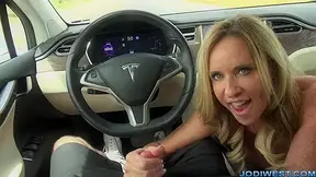 Jodi West Shows The Benefits Of Having A Self Driving Tesla - JodiWest