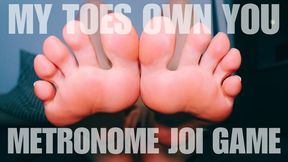 MY TOES OWN YOU METRONOME JOI - FEET JOI GAME - 4K MP4