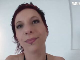 Breasty German Newcomer Plays with Sex-toy and Sextoy - AMATEUR EURO
